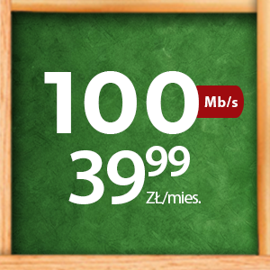 Internet 100 Mb/s - Promocja Uczniowska - KOBA - Podlasie