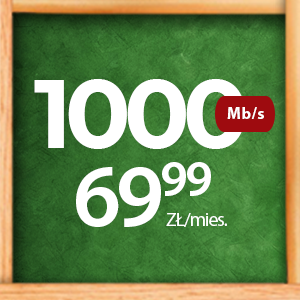 Internet 600 Mb/s - Promocja Uczniowska - KOBA - Podlasie