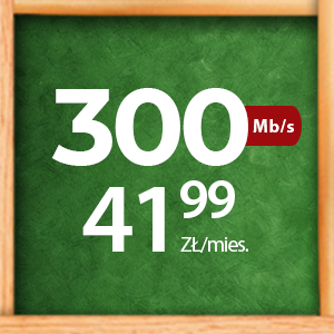 Internet 300 Mb/s - Promocja Uczniowska - KOBA - Podlasie